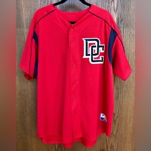 Washington Nationals 2005 Jersey Batting Practice Spring Training XL Red DC Logo
